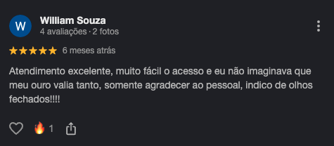 Avaliação real de cliente da Multimetais no Google (2)